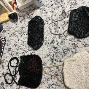 Vintage hand sewn beaded handbags